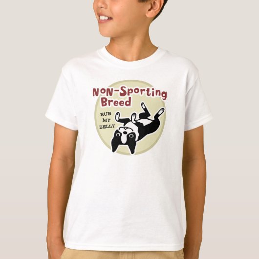 Boston Terrier "Non-Sporting Breed" T-shirt (Voorkant)