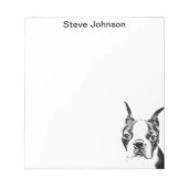 Boston Terrier Notitieblok (Voorkant)