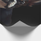 Boston Terrier - Oil Paint Classic T-Shirt Cadeaupapier (Hoek)