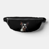 Boston Terrier - Oil Paint Classic T-Shirt Heuptasje (Liggend)