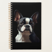 Boston Terrier - Oil Paint Classic T-Shirt Planner (Voorkant)