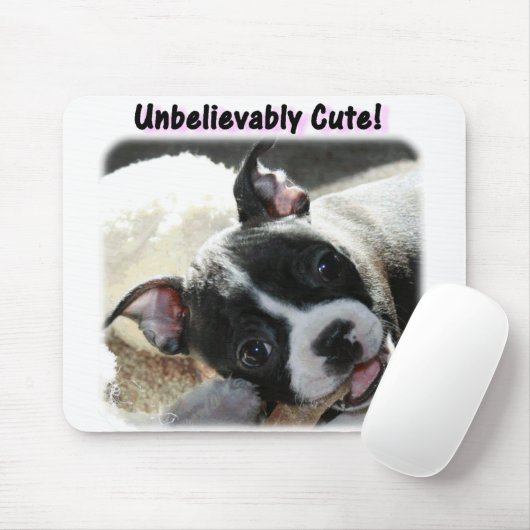 Boston Terrier:  Ongelofelijk Cute! Muismat (Met muis)