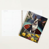 Boston Terrier op een peddel: Een Schilderachtig a Planner (Display)