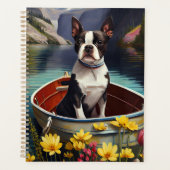Boston Terrier op een peddel: Een Schilderachtig a Planner (Voorkant)