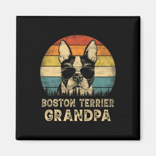 Boston Terrier Opa Hondenliefhebbers Vaderdag Magneet