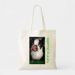 BOSTON TERRIER Organic Grocery Bag Tote Bag
