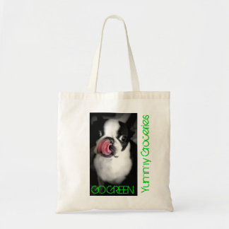 BOSTON TERRIER Organic Grocery Bag Tote Bag