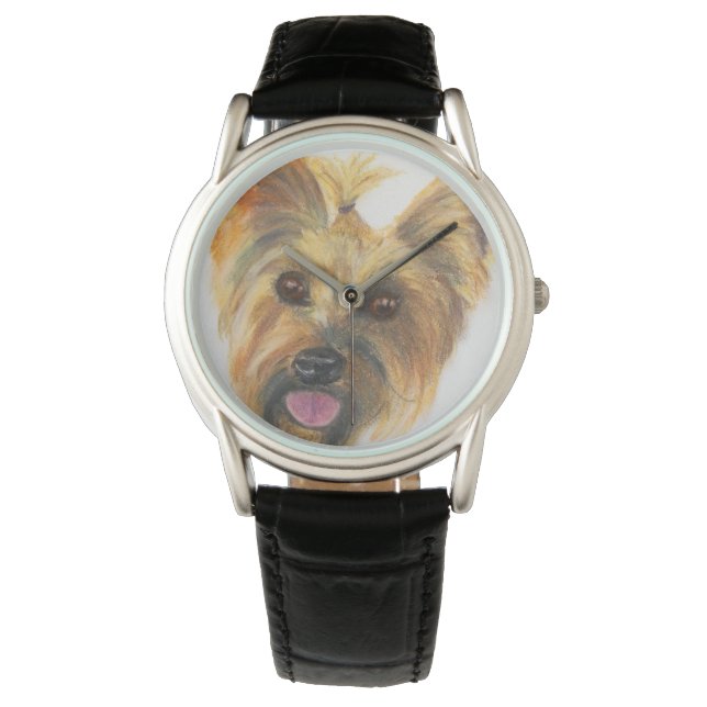 Boston Terrier Originele Kunst Horloge (Voorkant)