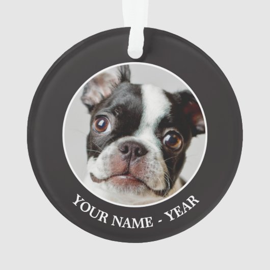 Boston Terrier Ornament (achterkant)