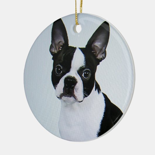 BOSTON TERRIER ORNAMENT (Links)