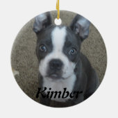 Boston Terrier Ornament (Achterkant)