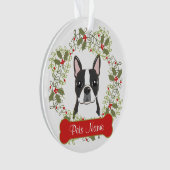 Boston Terrier  Ornament (voorkant)