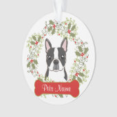 Boston Terrier  Ornament (voorkant)