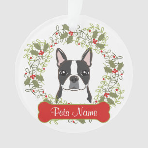 Boston Terrier  Ornament