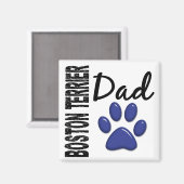 Boston Terrier Pa 2 Magneet (Voorkant / Achterkant)