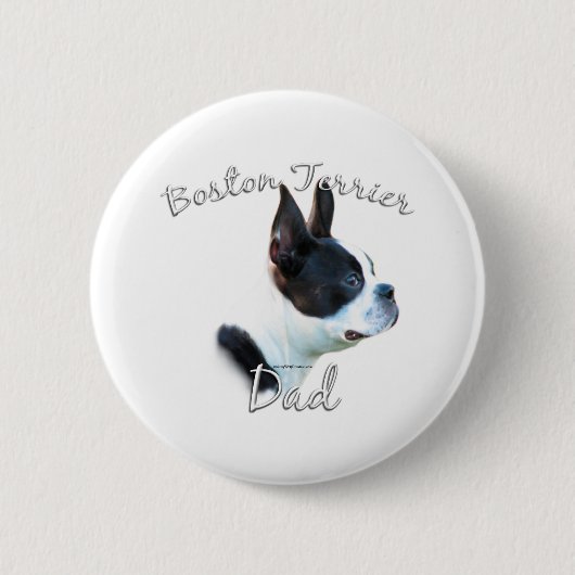 Boston Terrier Pa 2 Ronde Button 5,7 Cm (Voorkant)