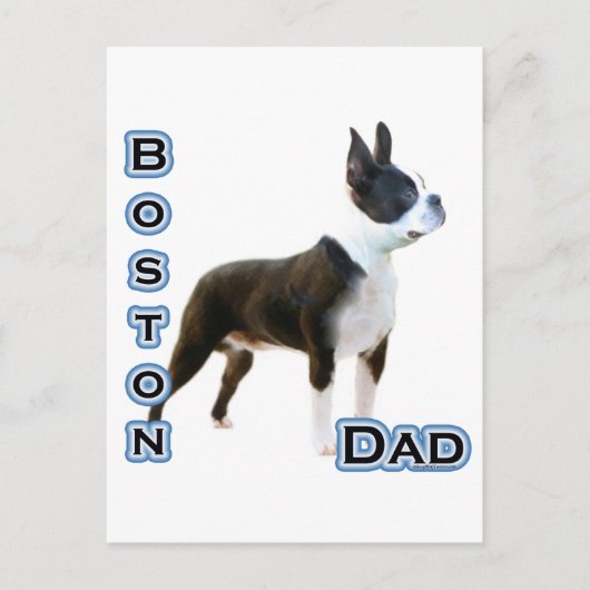 Boston Terrier Pa 4 Briefkaart (Voorkant)