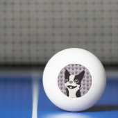 Boston Terrier, Paarse lavendel Pingpongbal (Net)