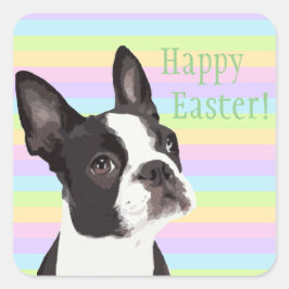 Boston Terrier Paaswensen Pastel Stickers