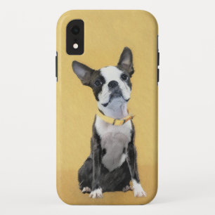 Boston Terrier Painting - Cute Original Dog Art Case-Mate iPhone Case