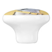 Boston Terrier Painting - Cute Original Dog Art Keramische Knop (Zijkant)