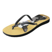 Boston Terrier Painting - Cute Original Dog Art Teenslippers (Schuin)