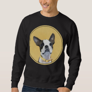 Boston Terrier Painting - Cute Original Dog Art Trui