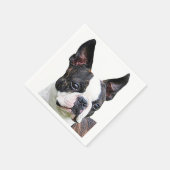 "Boston Terrier" papieren servetten (Hoek)