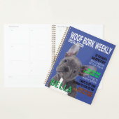 Boston Terrier Parody Magazine Hoesje Planner (Display)