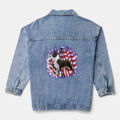 Boston Terrier Patriot Denim Jacket (Achterkant)