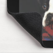 Boston Terrier:  Peek-a-Boo Muismat (Hoek)