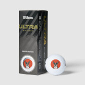 Boston Terrier Pet Theme Golfballen (Verpakking)
