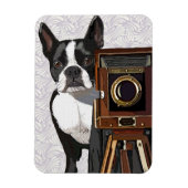 Boston Terrier Photographer 2 Magneet (Verticaal)