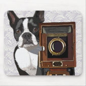 Boston Terrier Photographer 2 Muismat (Voorkant)