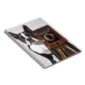 Boston Terrier Photographer 2 Notitieboek (Rechterzijde)