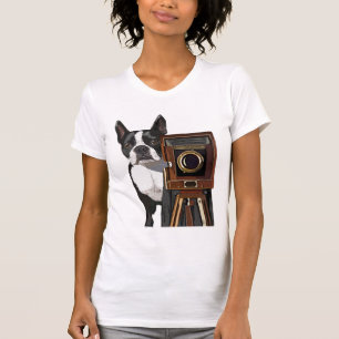 Boston Terrier Photographer 2 T-shirt