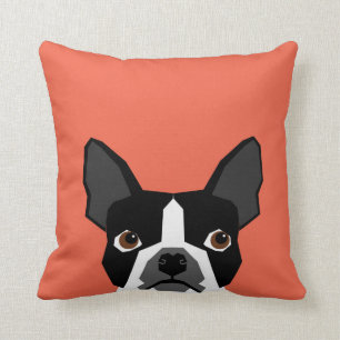 Boston Terrier Pillow Cute Funny Boston Terrier Kussen