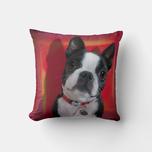 Boston Terrier Pillow Kussen (Voorkant)