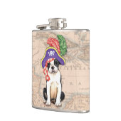Boston Terrier Pirate Heupfles (Links)