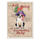 Boston Terrier Pirate Invitation (Voorkant)