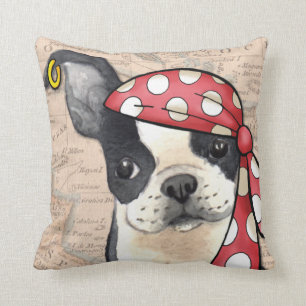 Boston Terrier Pirate Kussen