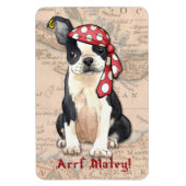 Boston Terrier Pirate Magneet (Verticaal)