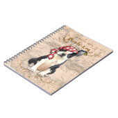 Boston Terrier Pirate Notitieboek (Linkerzijde)
