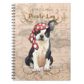 Boston Terrier Pirate Notitieboek (Voorkant)