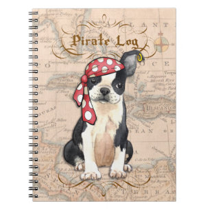 Boston Terrier Pirate Notitieboek