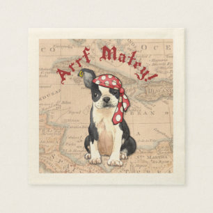 Boston Terrier Pirate Servet