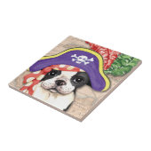 Boston Terrier Pirate Tegeltje (Zijkant)