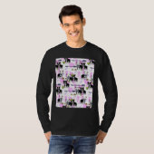 Boston Terrier Pixelart Pattern Graphic T-shirt (Voorkant volledig)