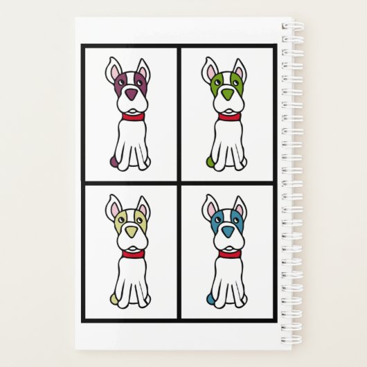 Boston Terrier Planner (Achterkant)