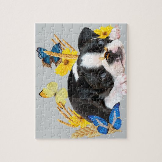 Boston Terrier Play Day Legpuzzel (Verticaal)
